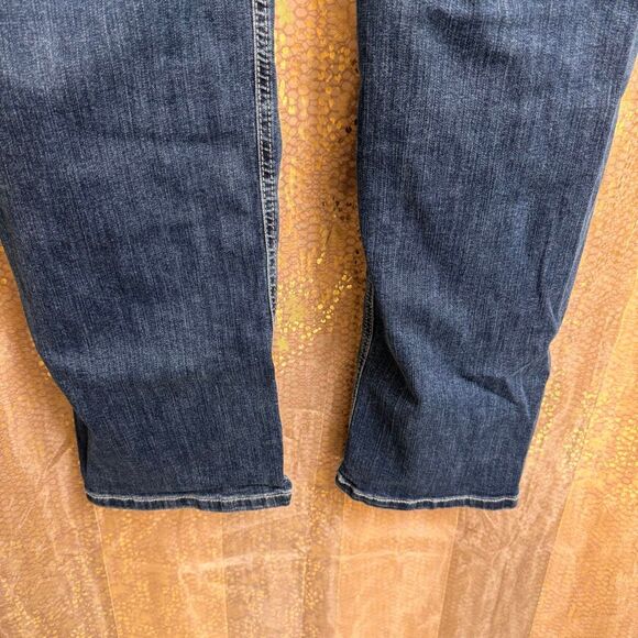 Maurices M Jeans Plus Size Classic Straight Curvy High Rise Straight Jeans Long - Picture 7 of 12